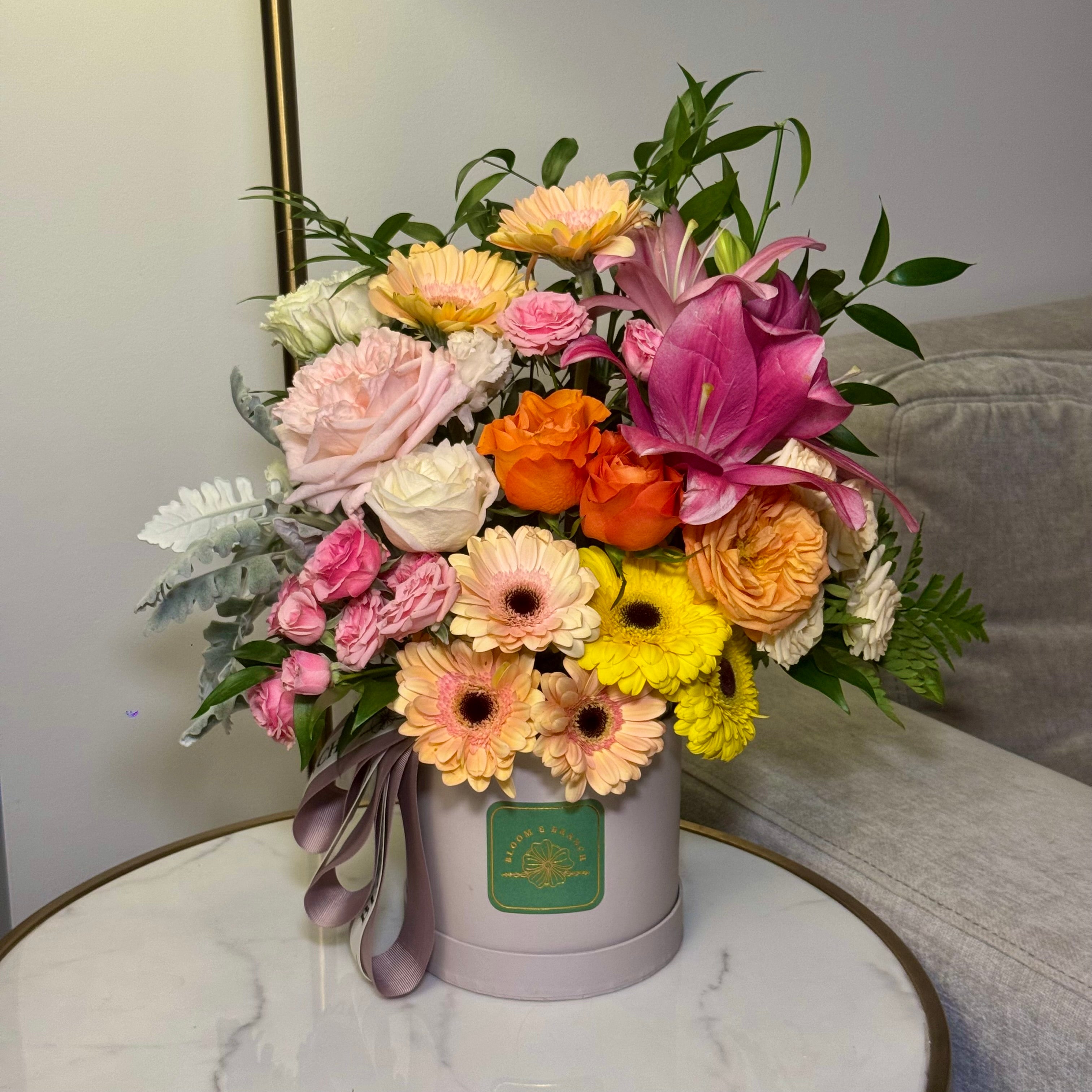 Sunset Bloom Hatbox