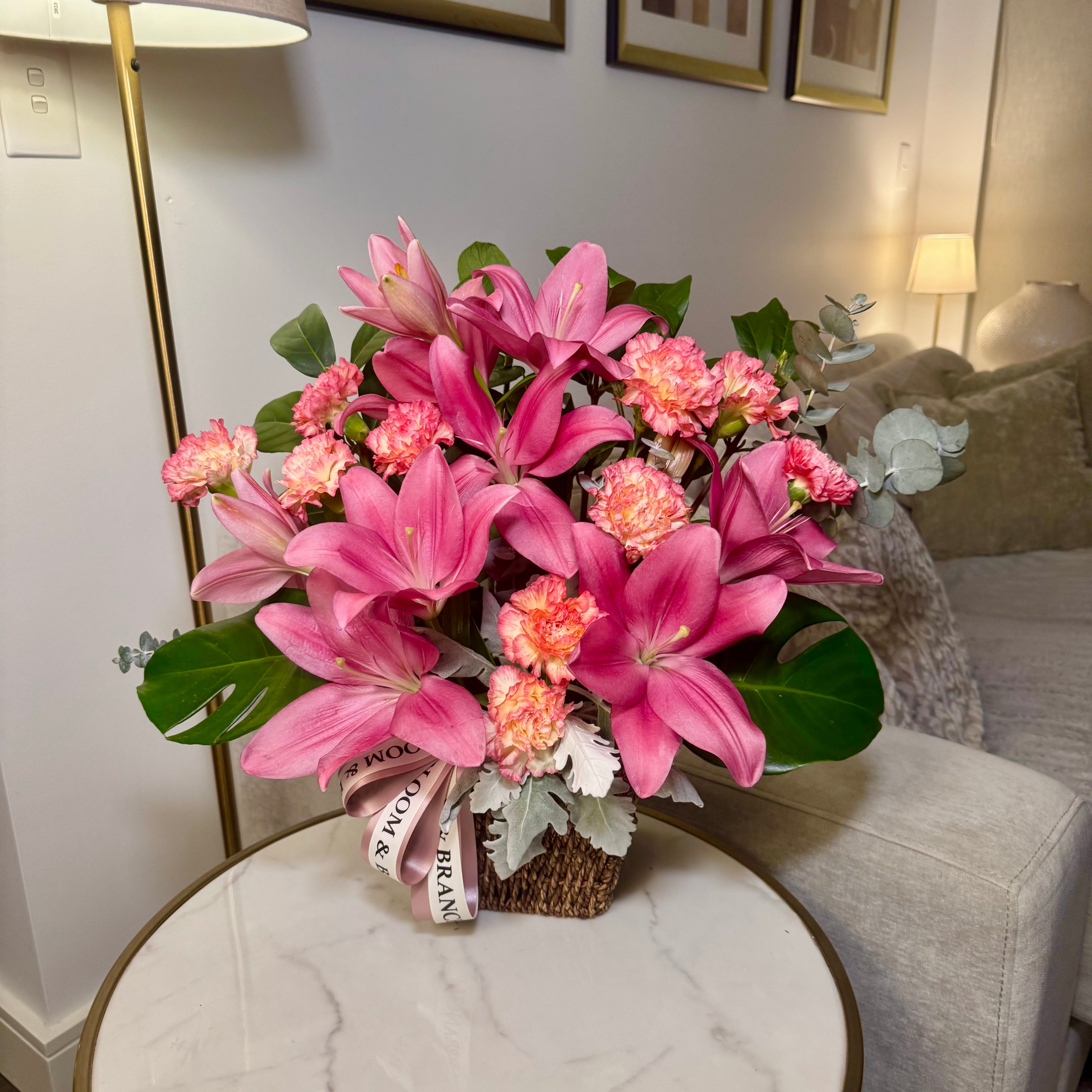 Pink Glow Basket