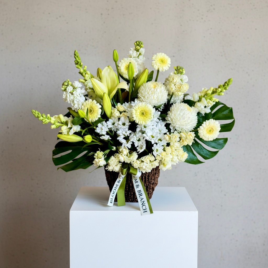 Elegant White Basket