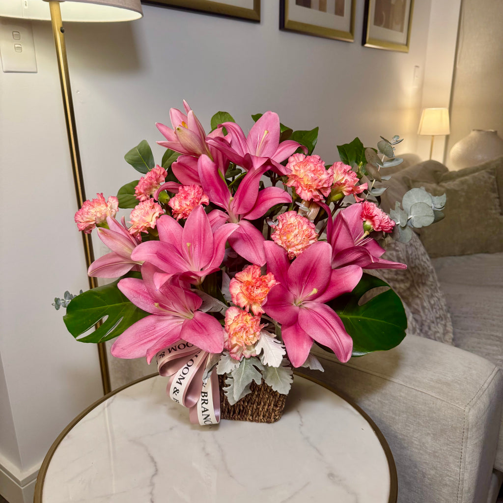 Pink Glow Basket