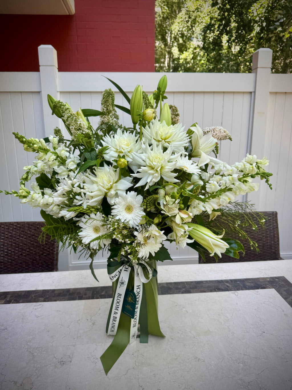 Pure White Elegance Vase Arrangement