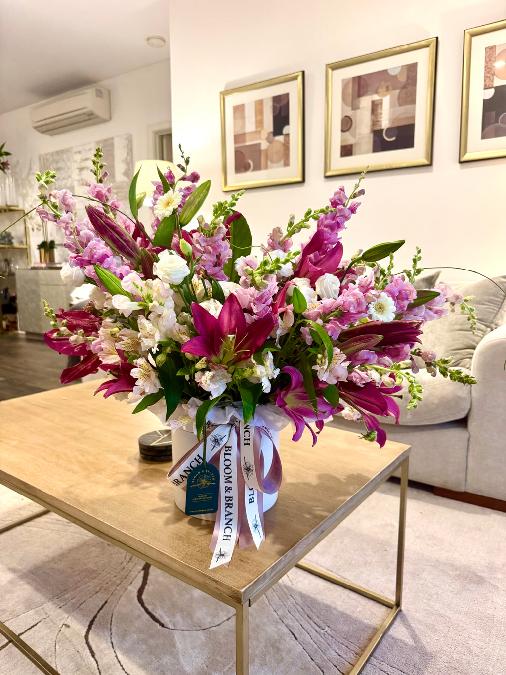 Blush Harmony – Seasonal Flower Arrangement