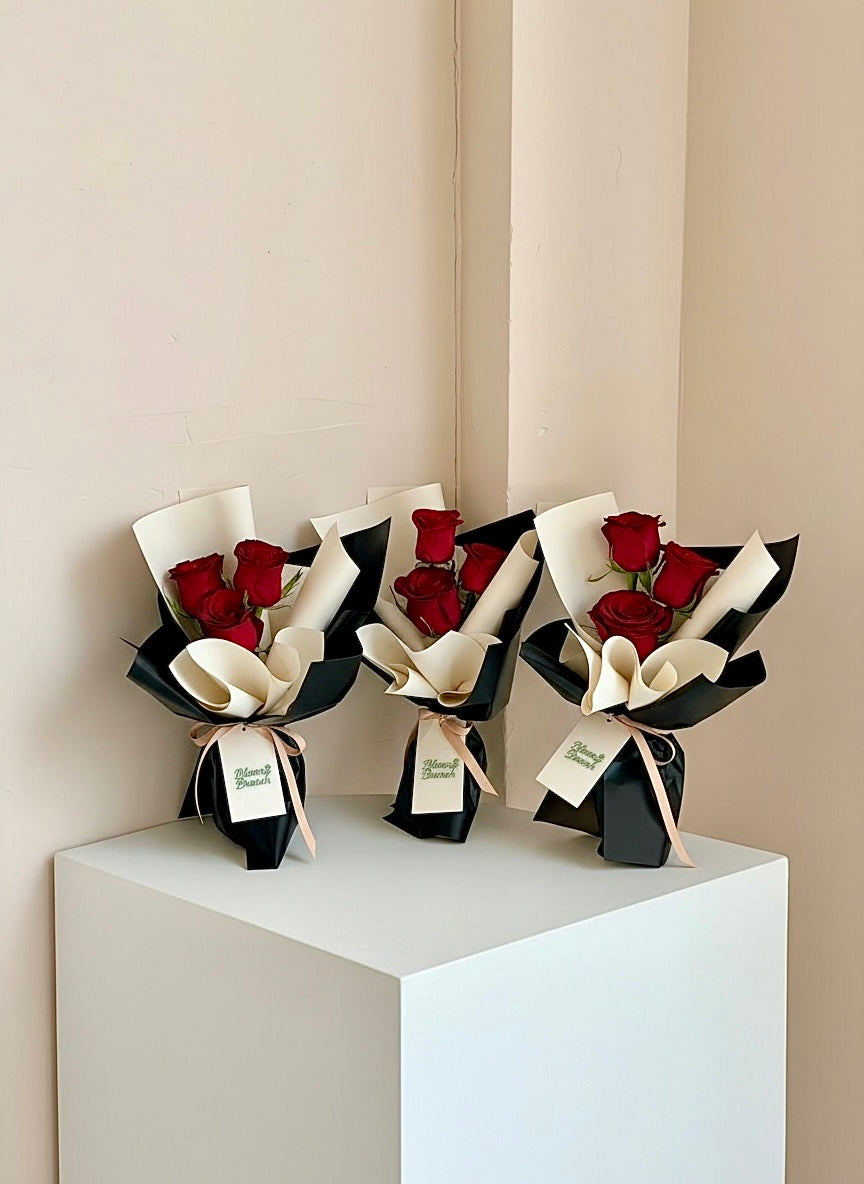 “I Love You” – Triple Roses Bouquet