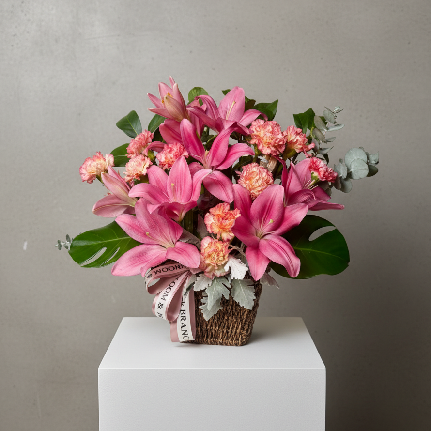Pink Glow Basket