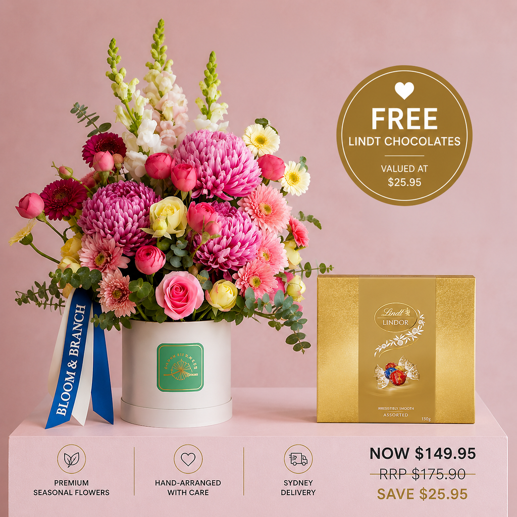 Blushing Belle | Hat Box Flowers