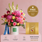 Blushing Belle | Hat Box Flowers