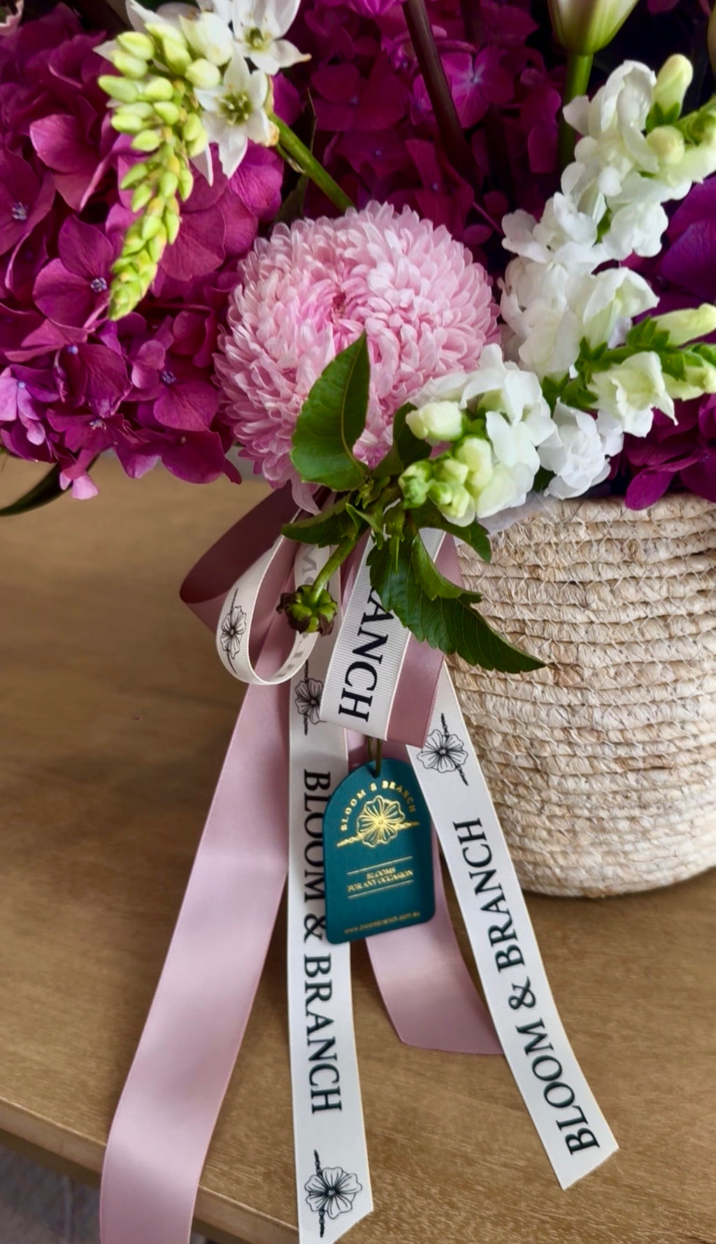 Plum Blush Basket Extravagant