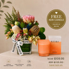Native Charm Glass Vase | Australian Native Flowers Sydney