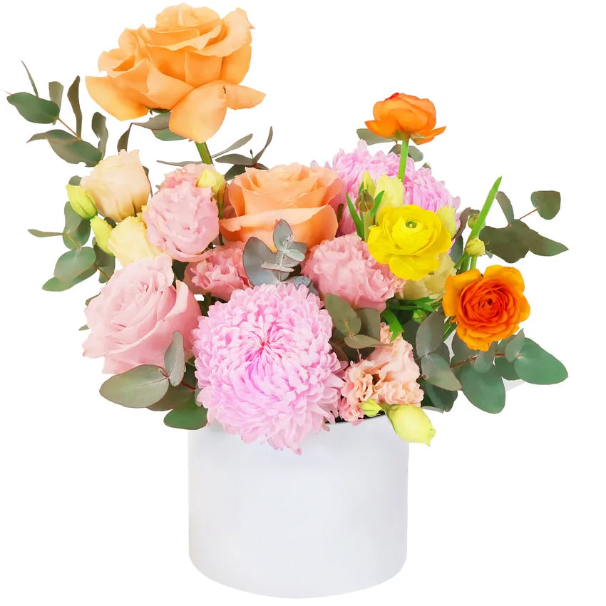 Sunset Bloom Hat Box