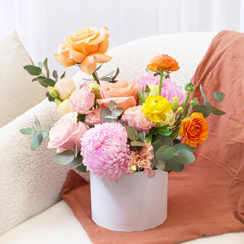 Sunset Bloom Hat Box