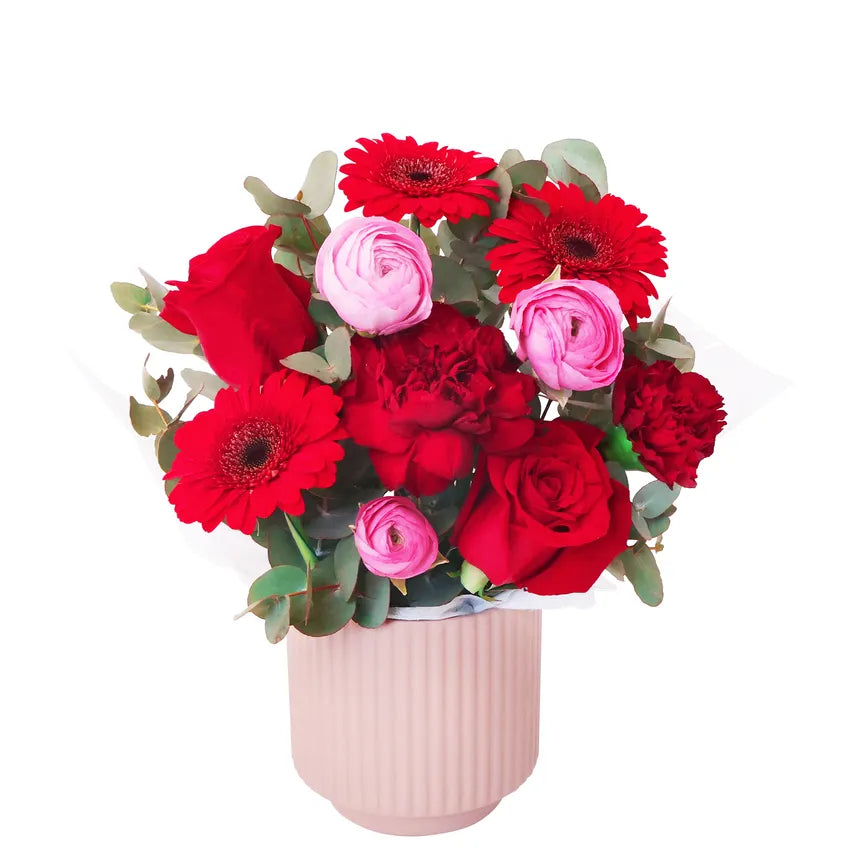 Crimson Romance Mini Vase