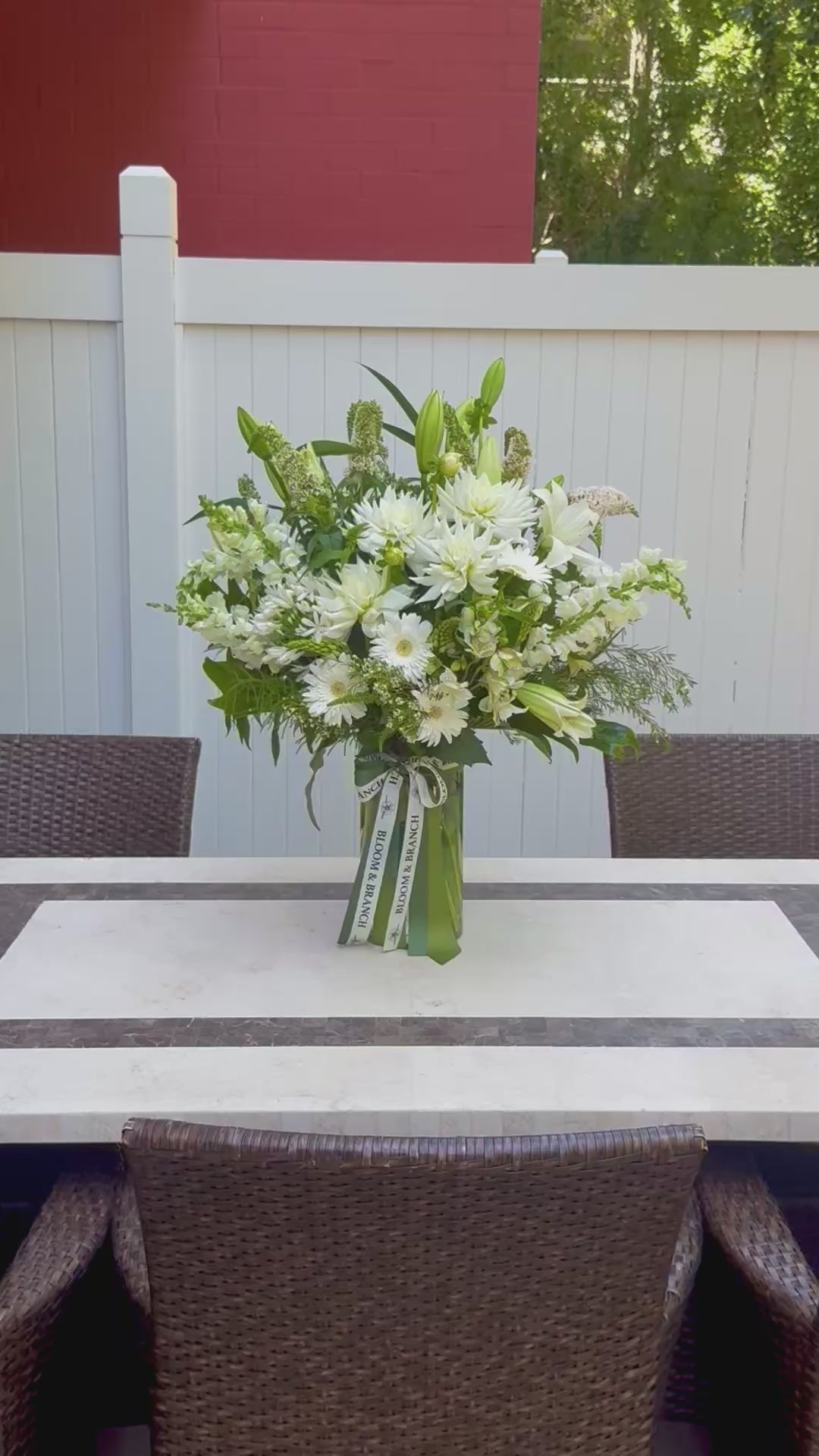 Pure White Elegance Vase Arrangement